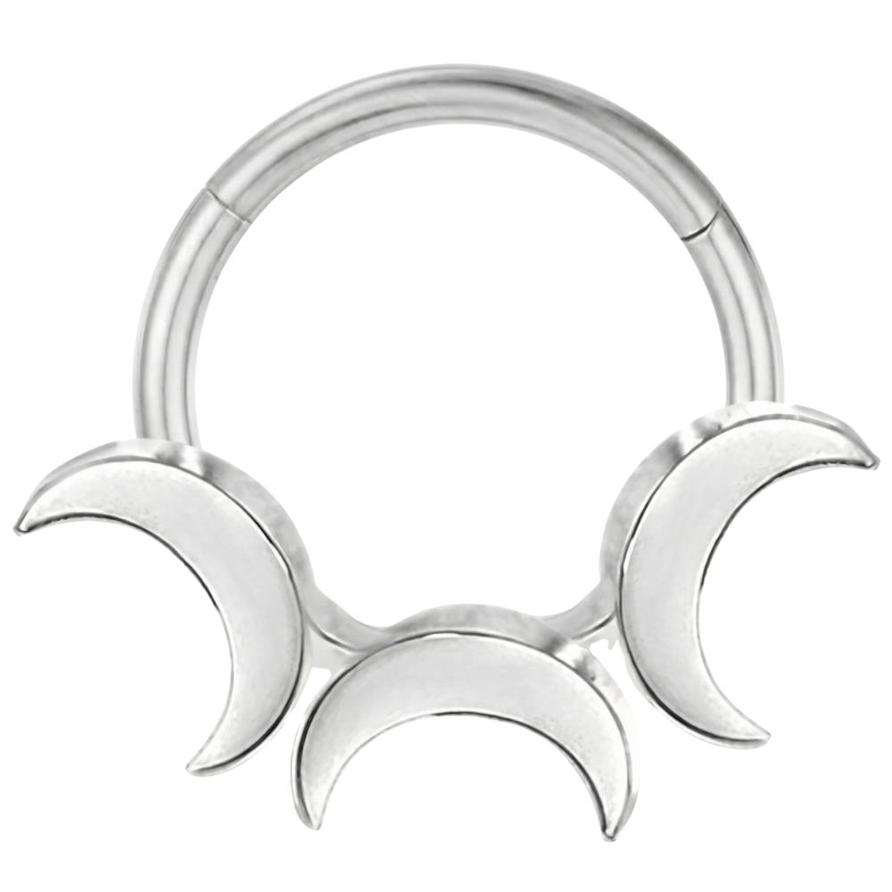 Clicker segmenté en titane - Trois croissants