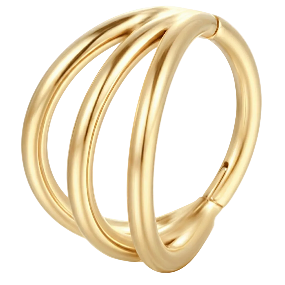 Titanium Triple Segment Clicker - Circle