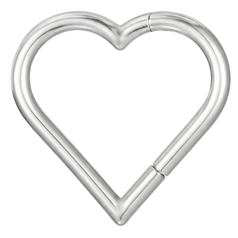 Titanium Segmented Clicker - Heart