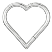 Titanium Segmented Clicker - Heart