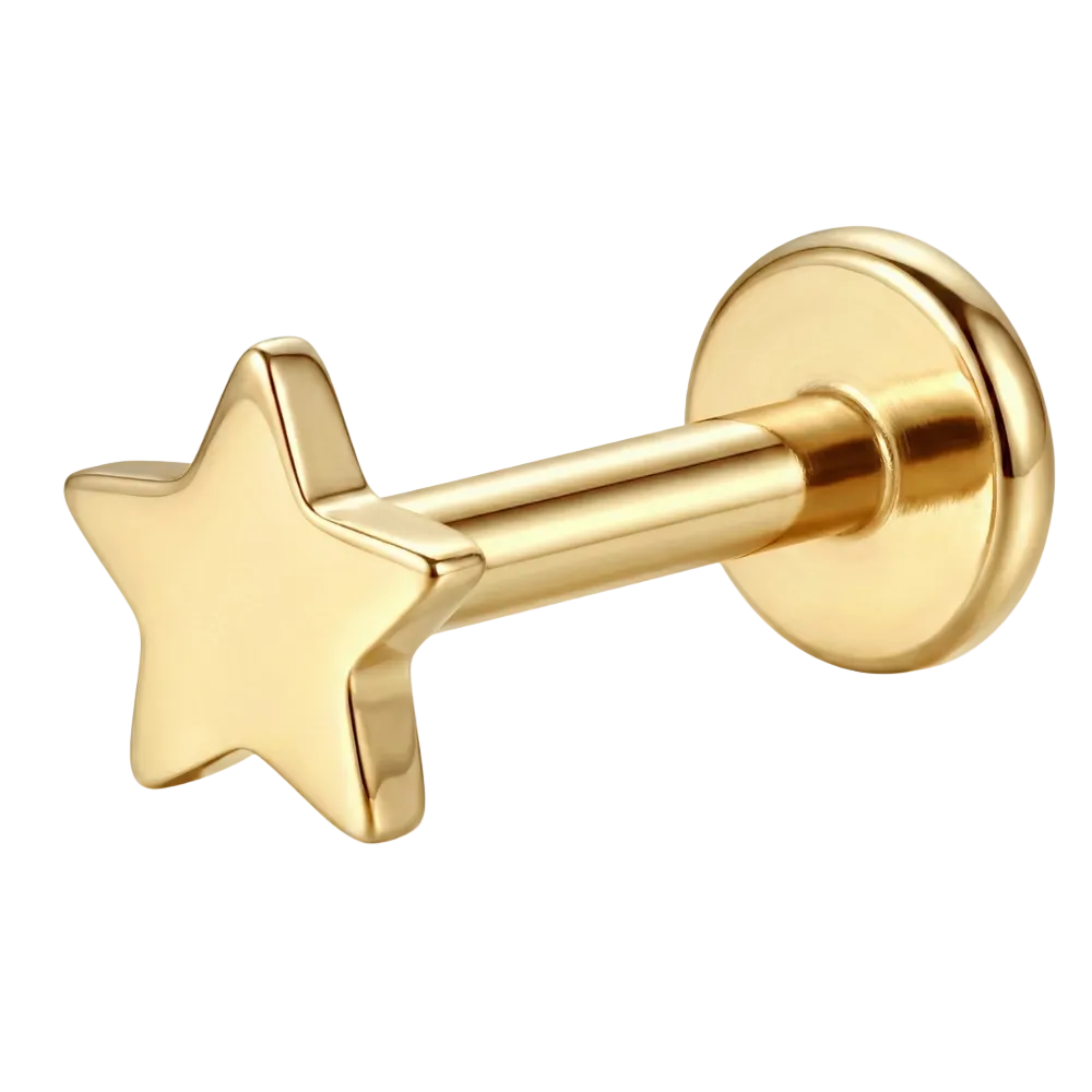 Labret Titane - Etoile