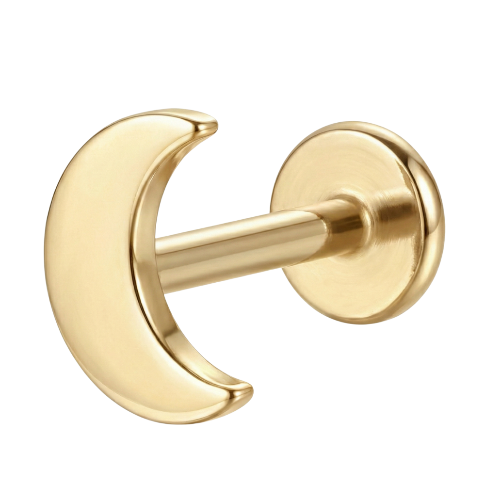 Titanium Labret - Moon