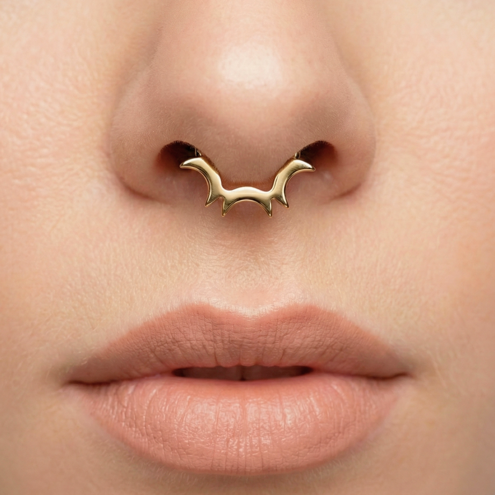 Clicker segmenté en titane - Trois croissants