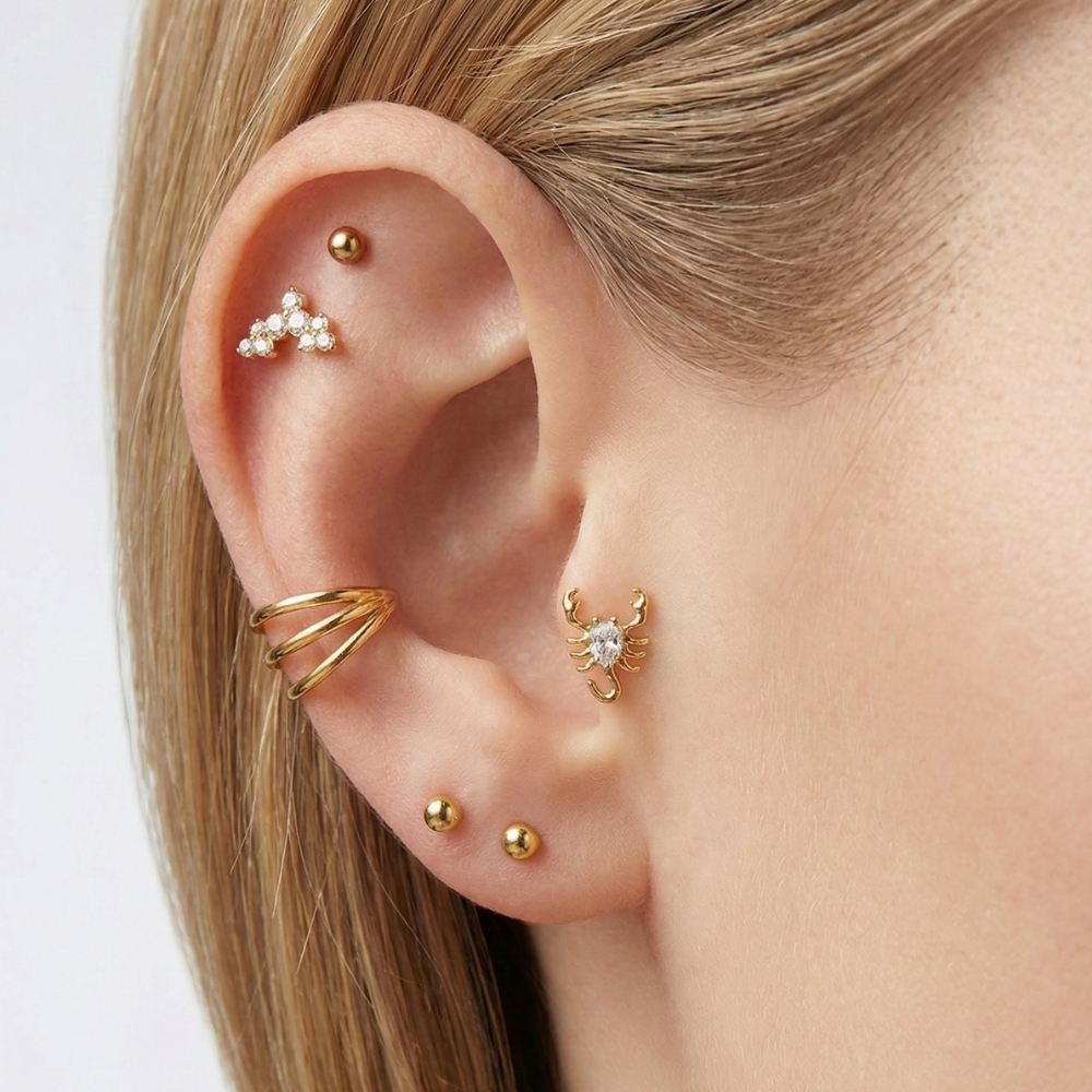 Titanium Triple Segment Clicker - Circle