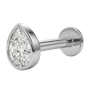 Labret Décoratif en Titane - Larme