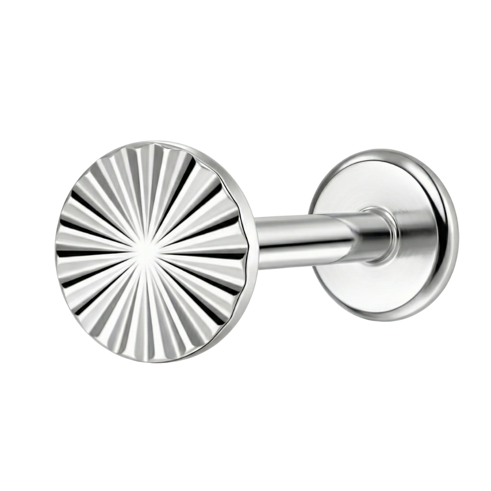 Titanium Decorative Labret - Structural Circle