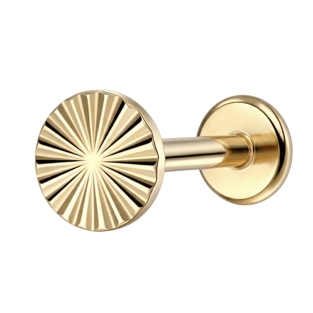 Titanium Decorative Labret - Structural Circle