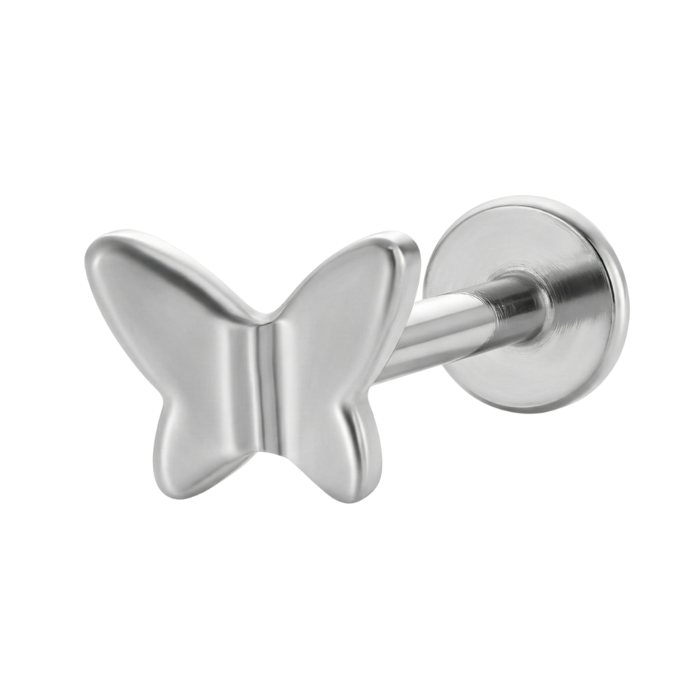 Titanium Decorative Labret - Butterfly