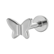 Titanium Decorative Labret - Butterfly