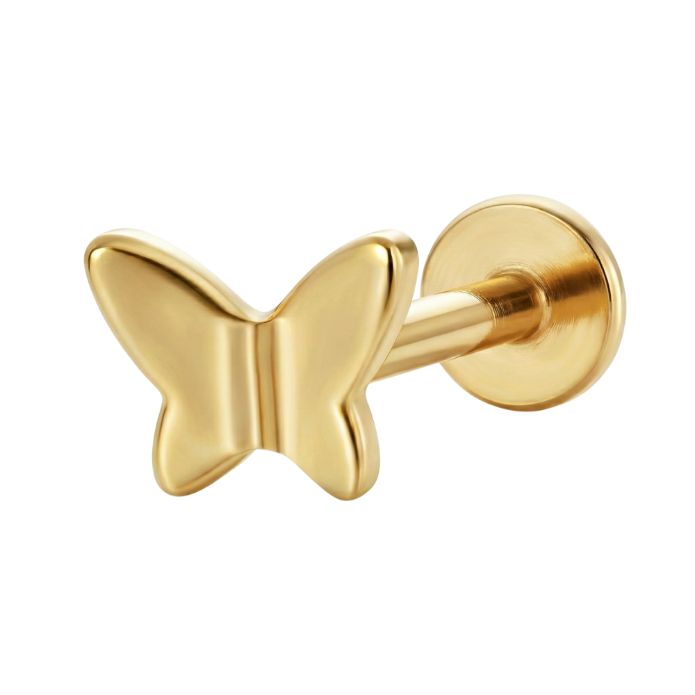 Titanium Decorative Labret - Butterfly