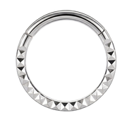 Stalowy Clicker Segmentowy Struktura Diament - Kółko