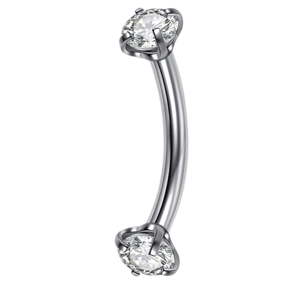 Titanium Decorative Banana - Zircons