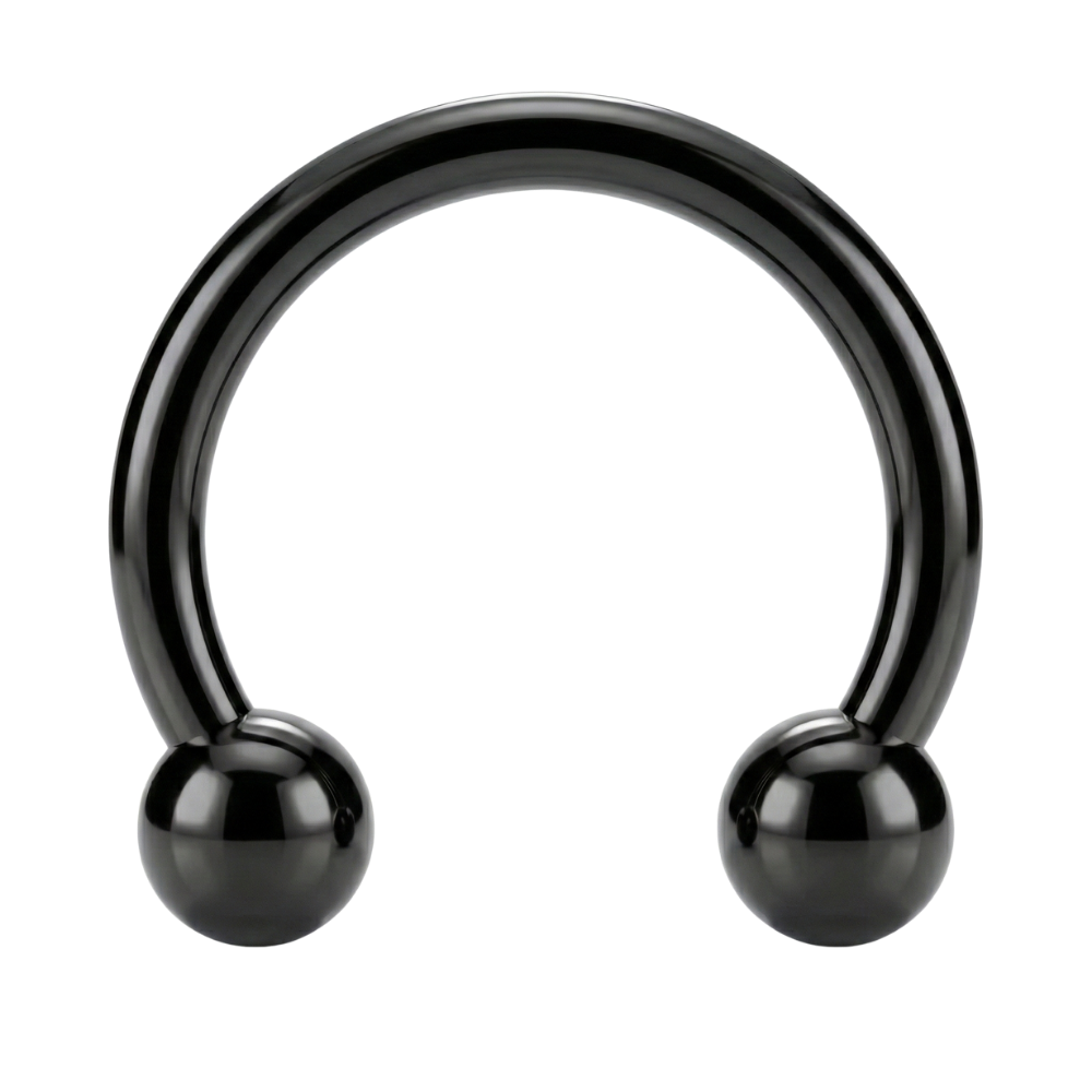 Titanium Horseshoe with Balls - External Thread