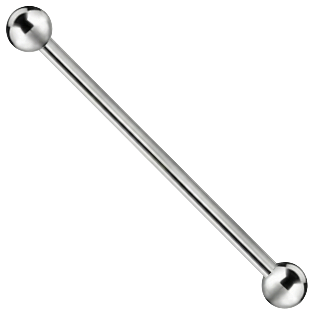 Titanium Ball Barbell - Externally Threaded