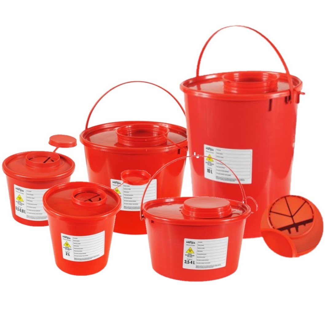 Red Medical Waste Container - Various Sizes