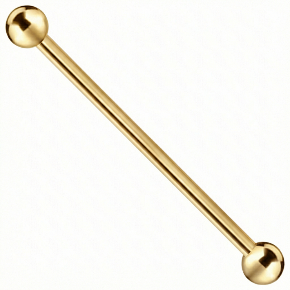 Titanium Ball Barbell - Externally Threaded