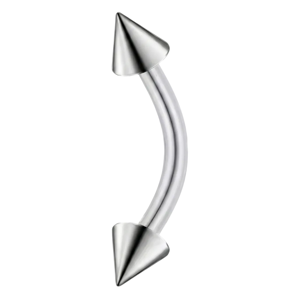 Titanium Banana with Cones - Internally Threaded