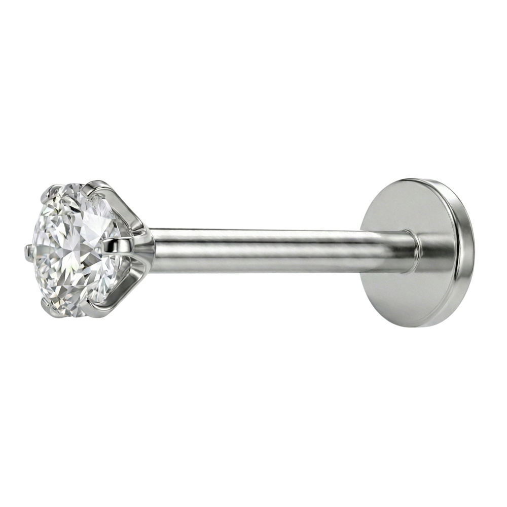 Labret Décoratif Titane - Diamant