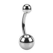 Titanium Belly Button Ring - Balls