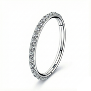 Clicker Segmenté Titane Avec Zircons - Cercle - Piercing Planet