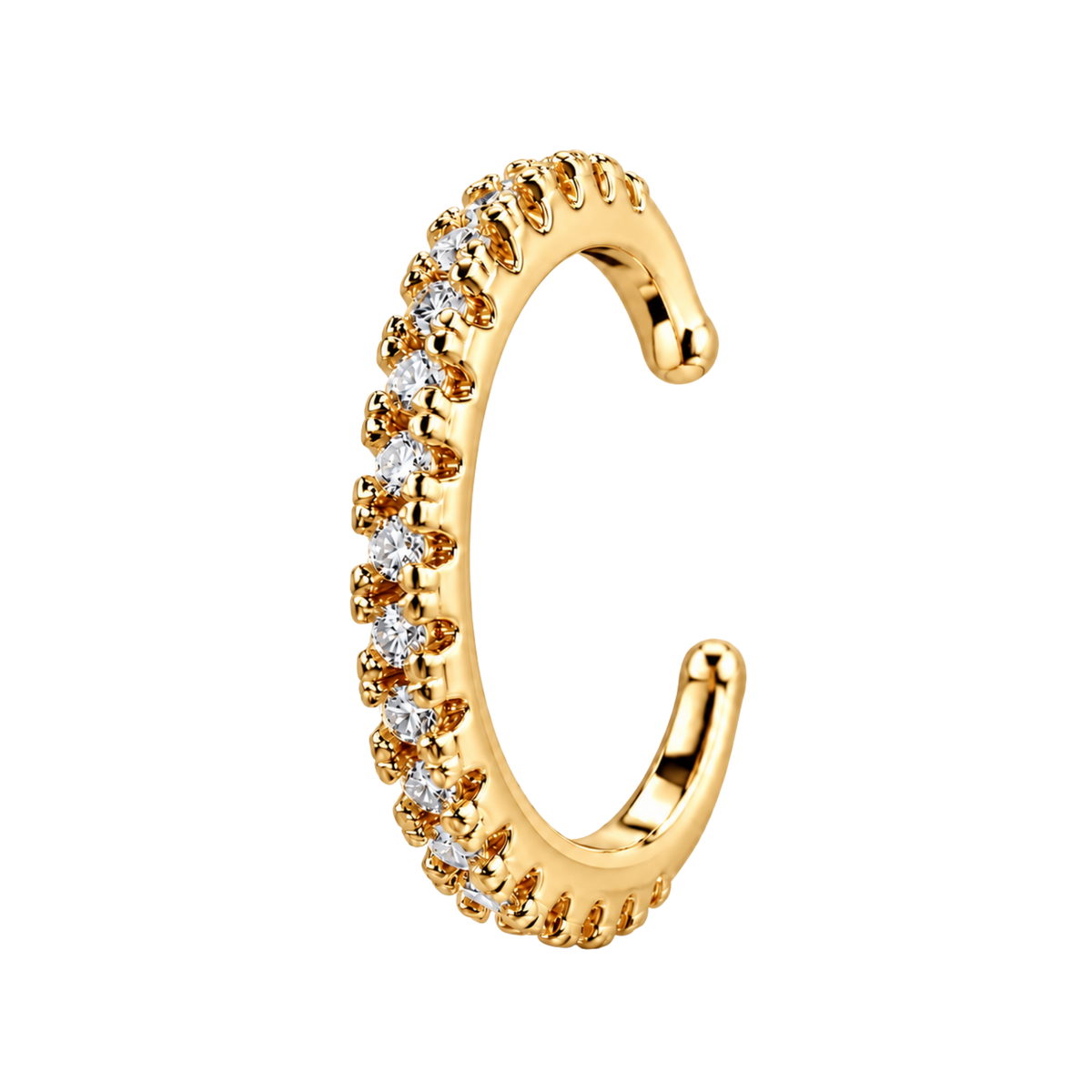 Nausznica z Rzędem Cyrkonii - Ear Cuff