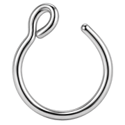 titanium nose ring fake piercing 