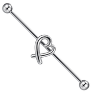 Stalowa Sztanga Ozdobna  - Serce