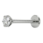 Stalowy Labret Ozdobny - Diamencik