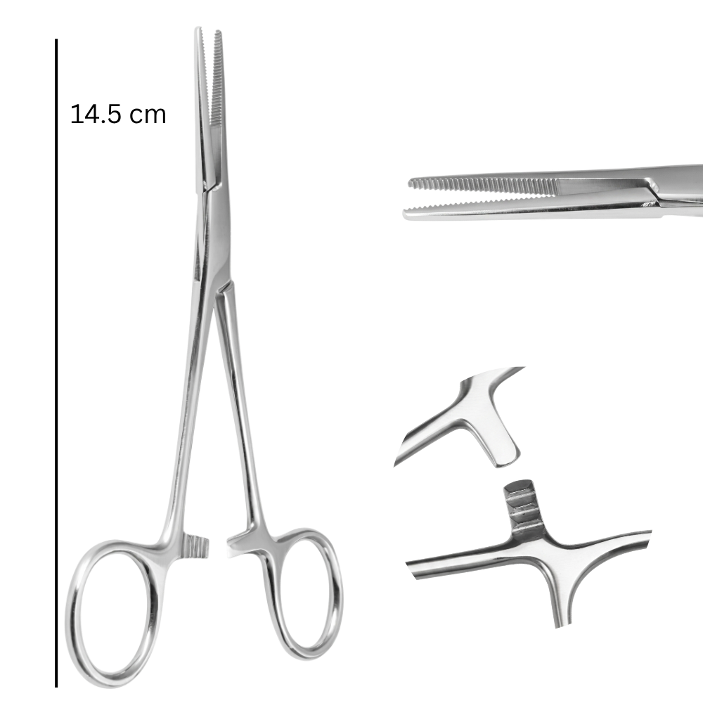 Pince à piercing - Droite, 14,5 cm