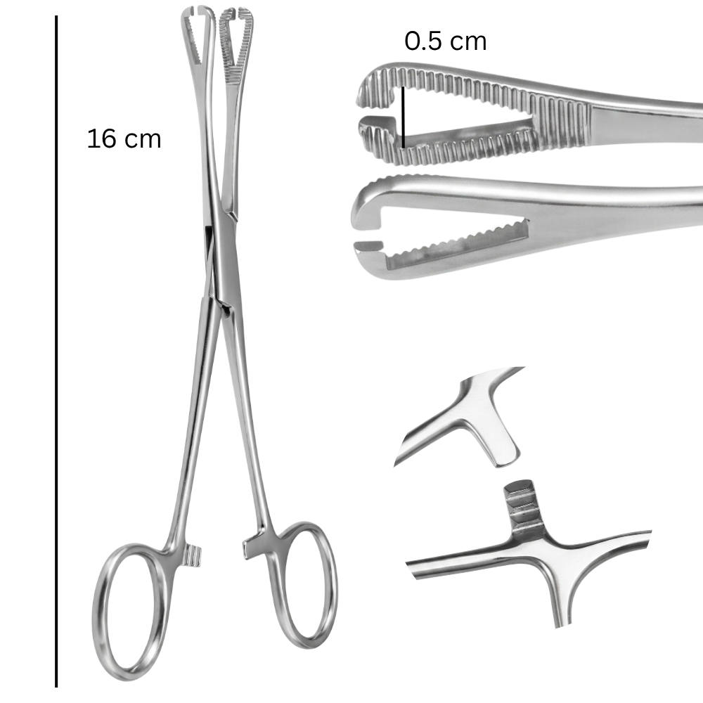 Piercing pliers - Triangle, Open, 0.5 cm