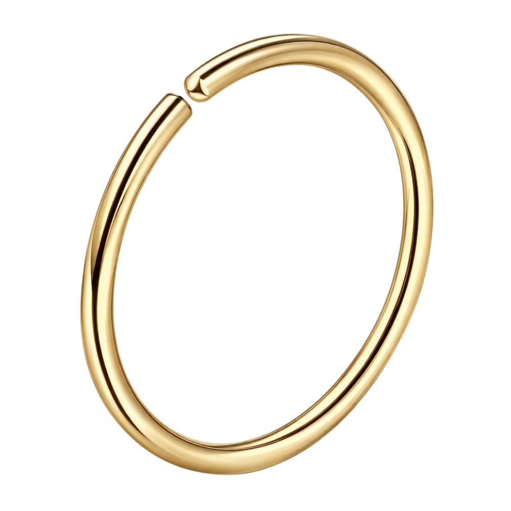Tytanowe kolko Rozginane Continuous Ring zloty