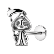 Tytanowy Labret Ozdobny Duszek