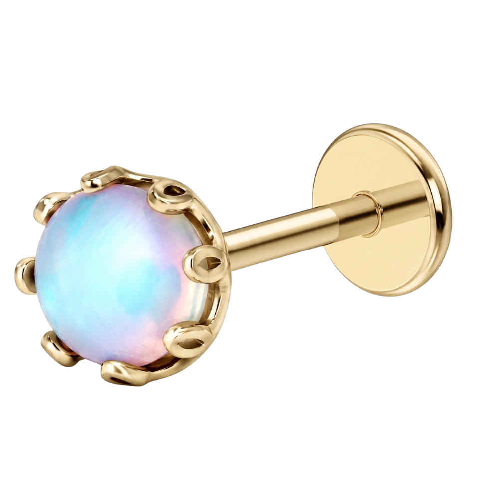 Titanium Decorative Full Moon Labret