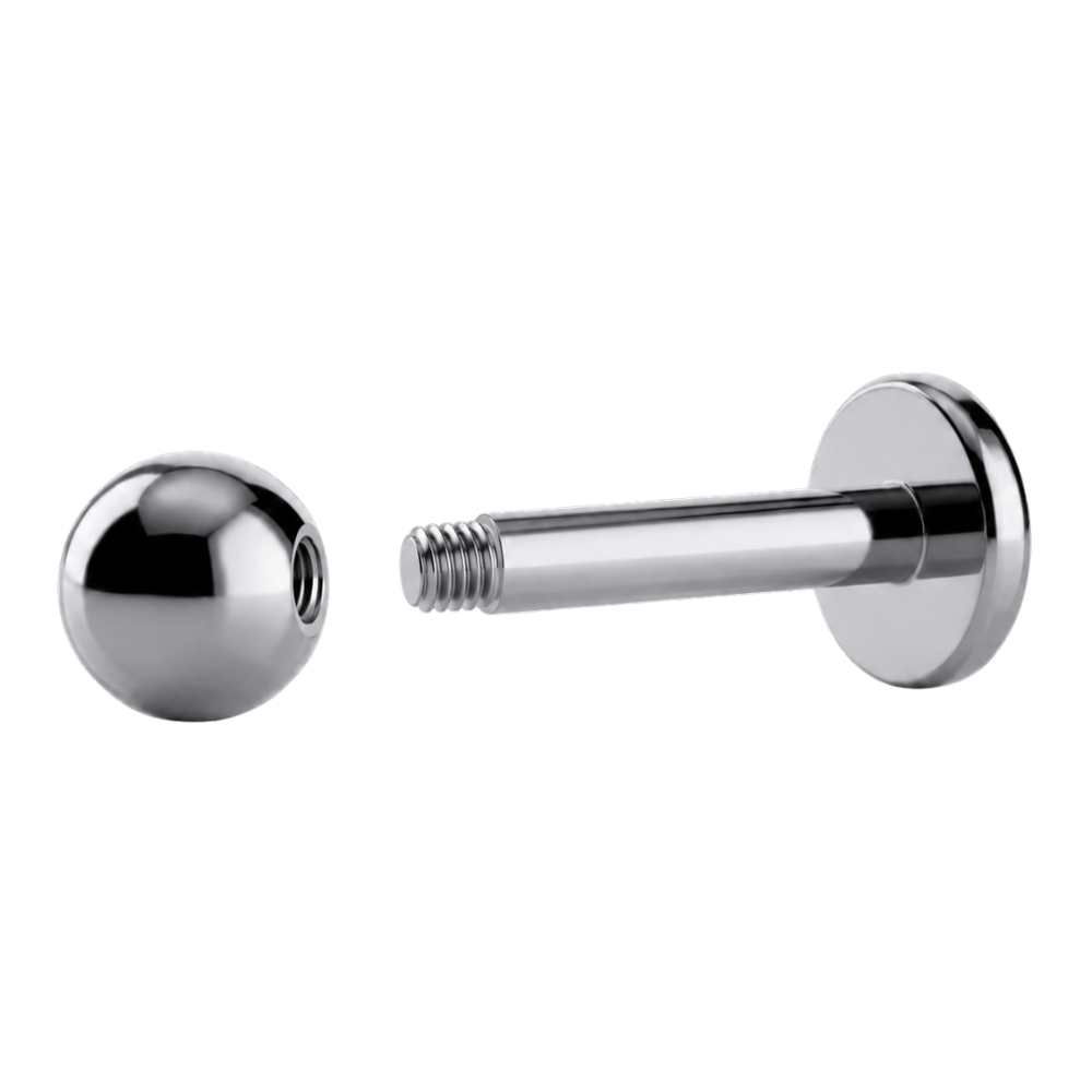 Labret Boule En Titane Avec Filetage Externe