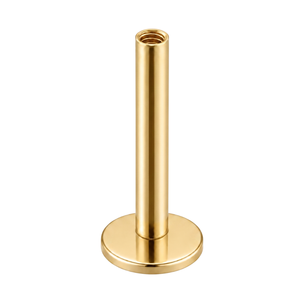 Labret Pret en Titane avec Filetage Interne, Or