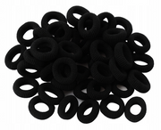 Élastiques à cheveux - Noir 100 pcs