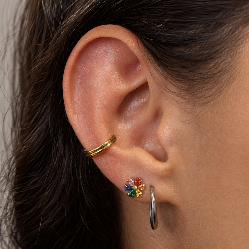 modèle de planète piercing labret coloré
