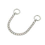 silver piercing earring chain