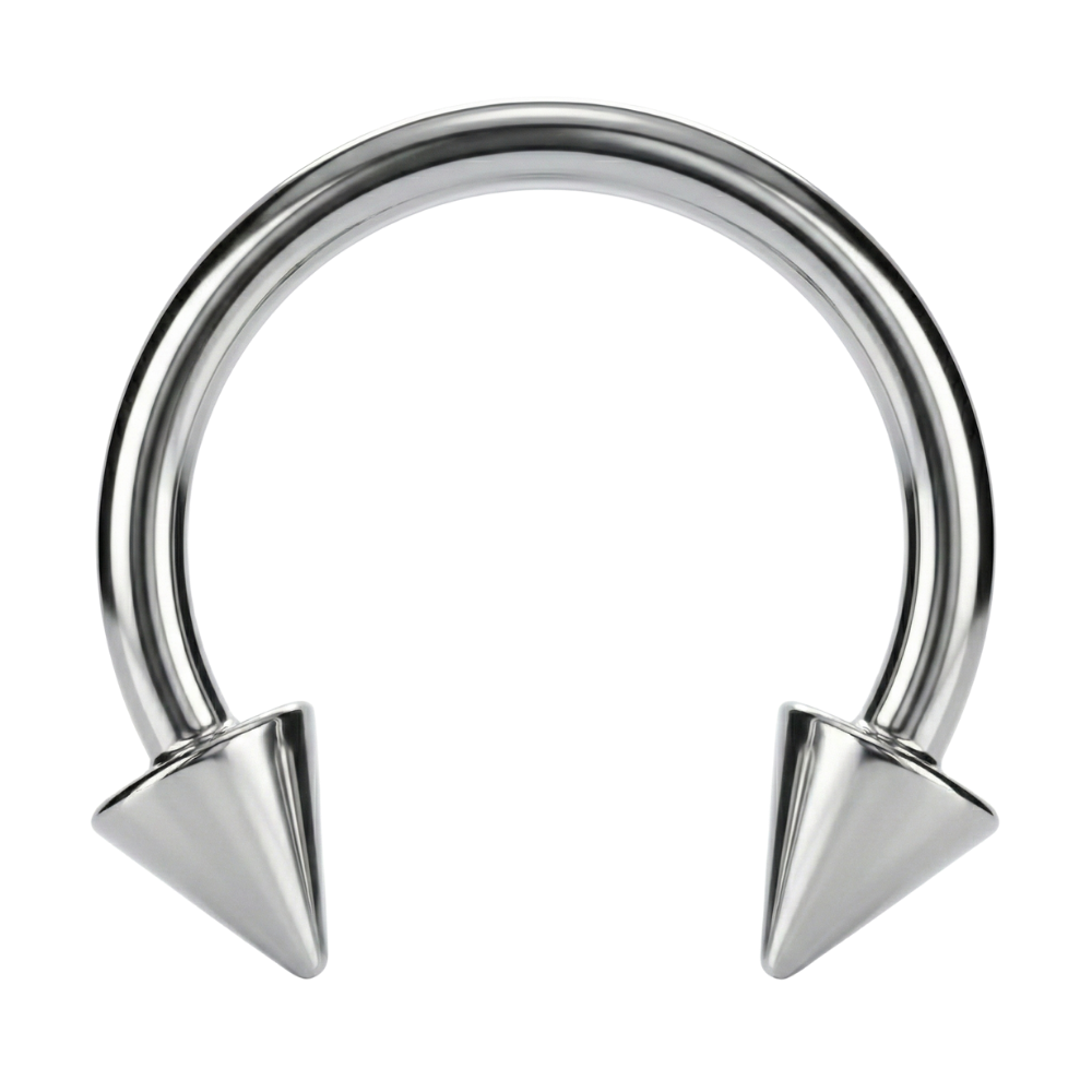 Titanium Horseshoe with Cone - With External Thread