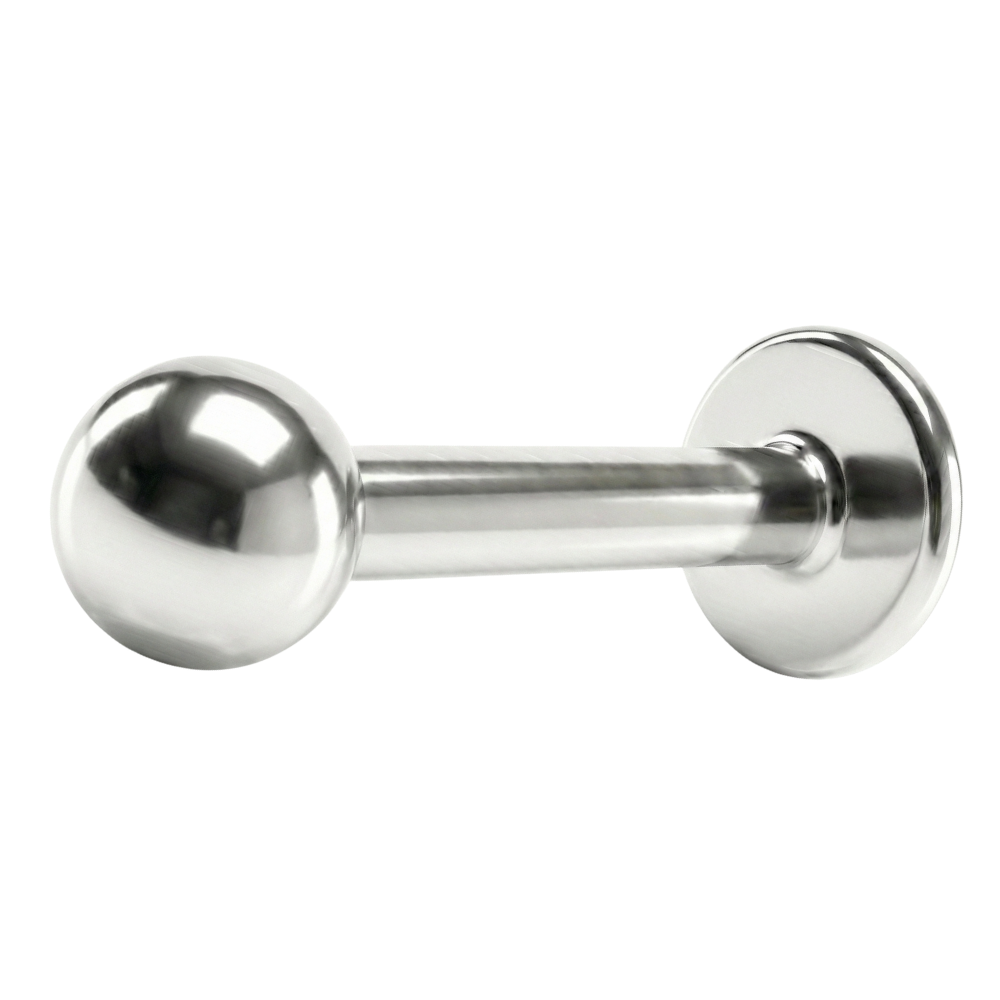 Labret Titane Avec Boule - Filetage Extérieur