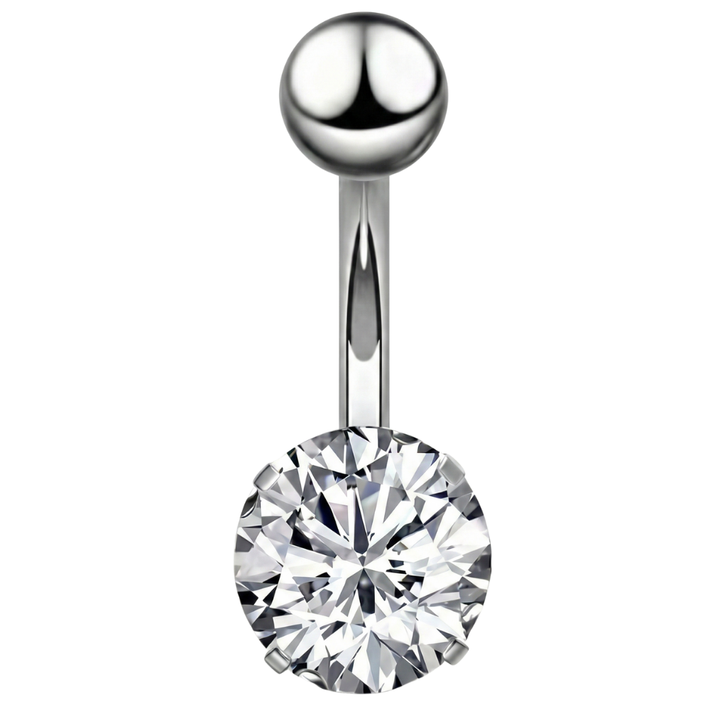 Piercing Nombril Titane - Zircone Cubique